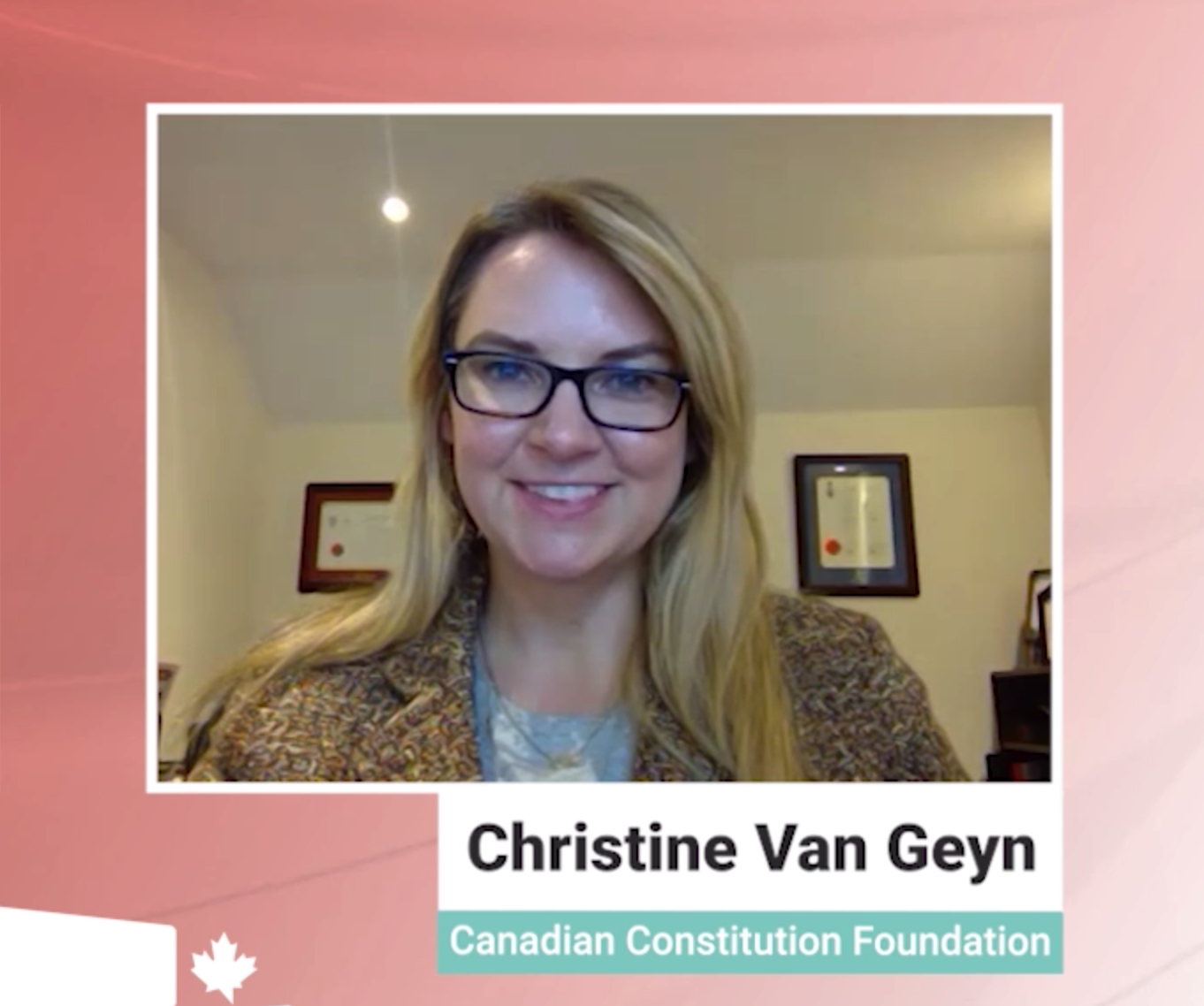 Christine Van Geyn Canadian Constitution Foundation